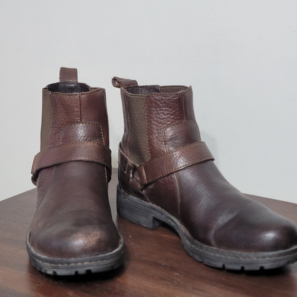 😎Host Pic👀 BORN Men's Brown Leather Brunell Boots Size 11 - Picture 6 of 12